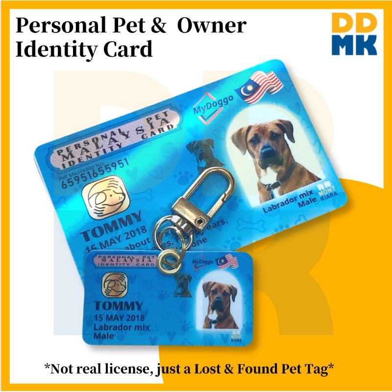 [Promotion Gila] NEW DDMK Stainless Steel Pet ID Card