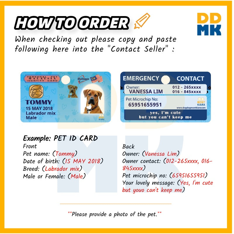 [Promotion Gila] DDMK Pet ID Card