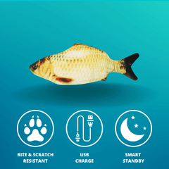 DDMK™ FloppyFish™ interactive pet toy