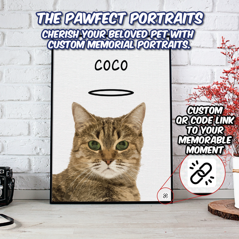 Personalized Digital Pet Memorial Portraits