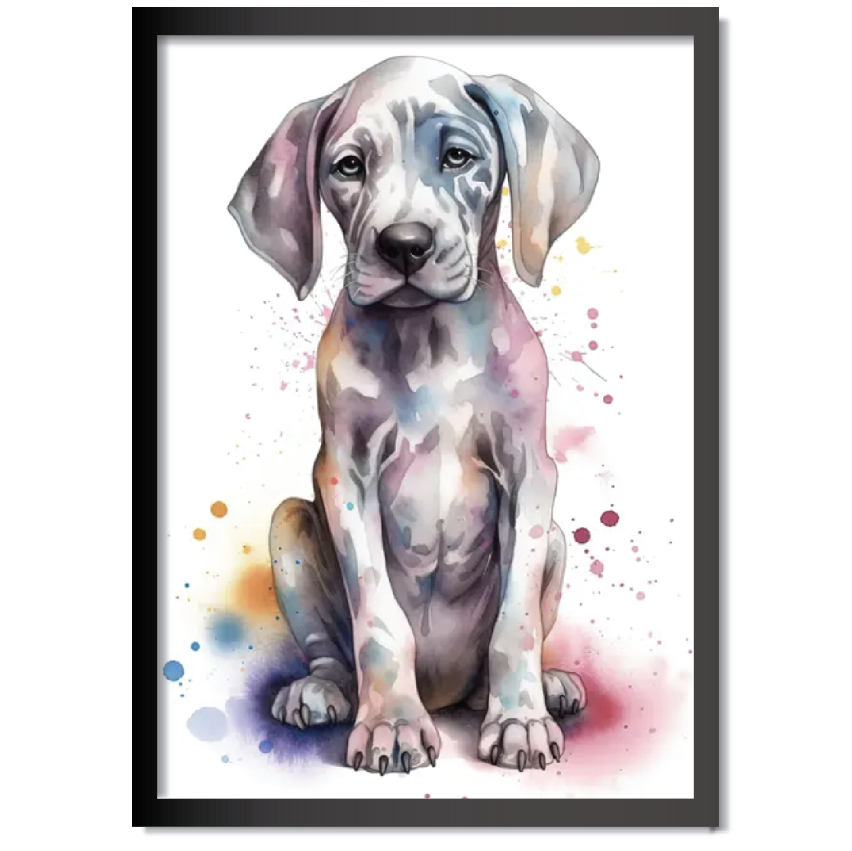 DDMK Watercolour Style Pet Portrait W022