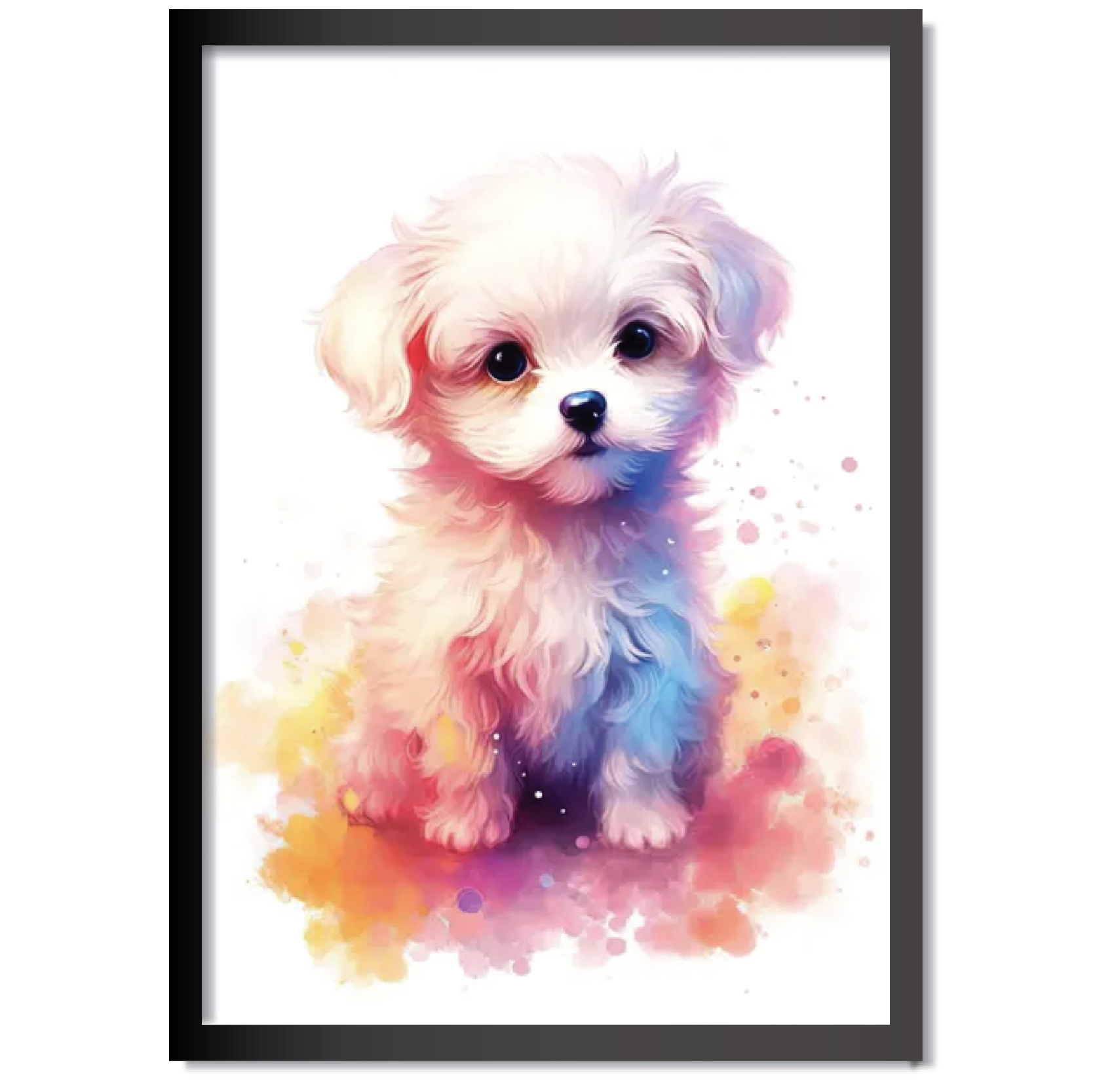 DDMK Watercolour Style Pet Portrait W009