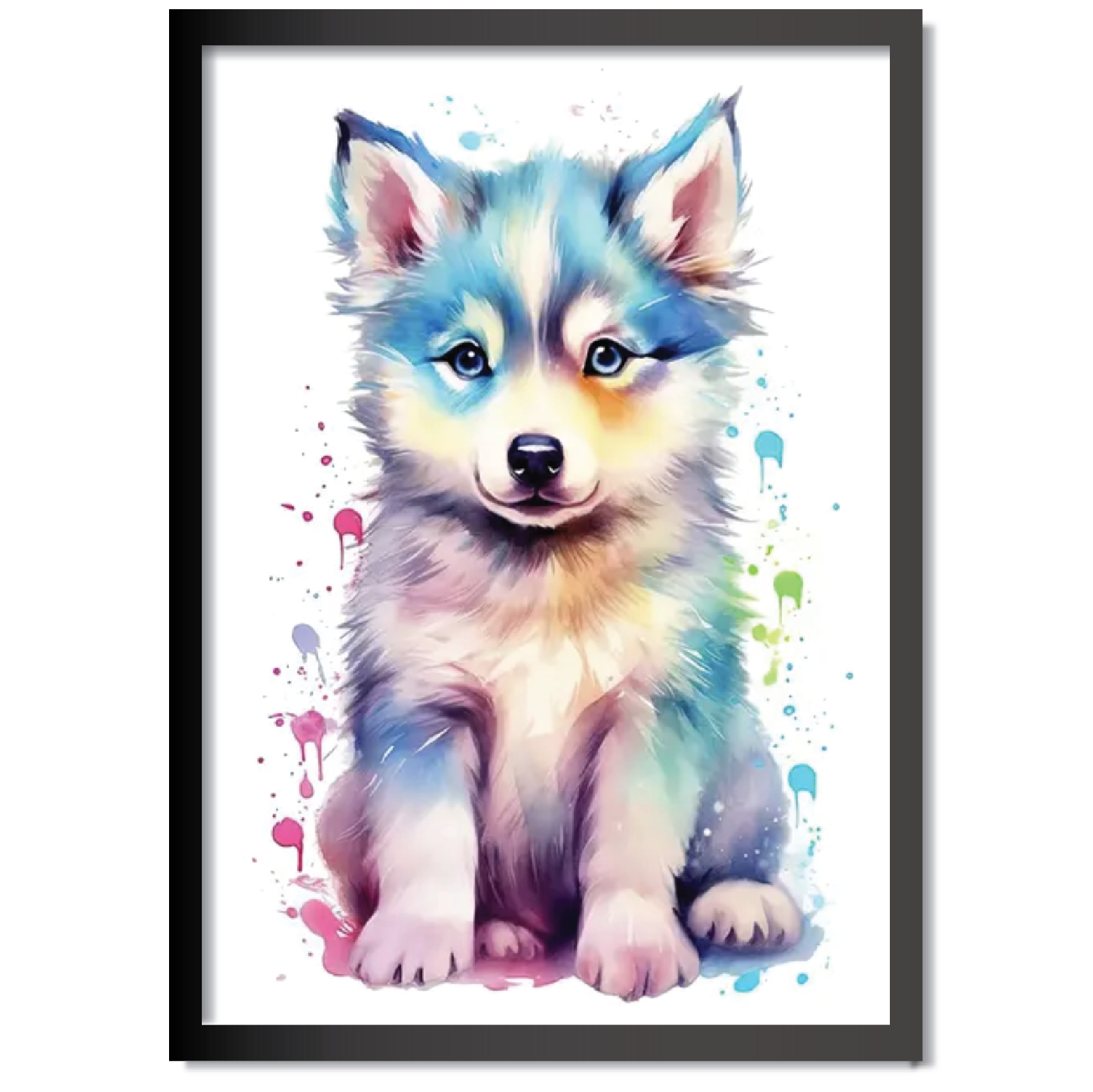 DDMK Watercolour Style Pet Portrait W019