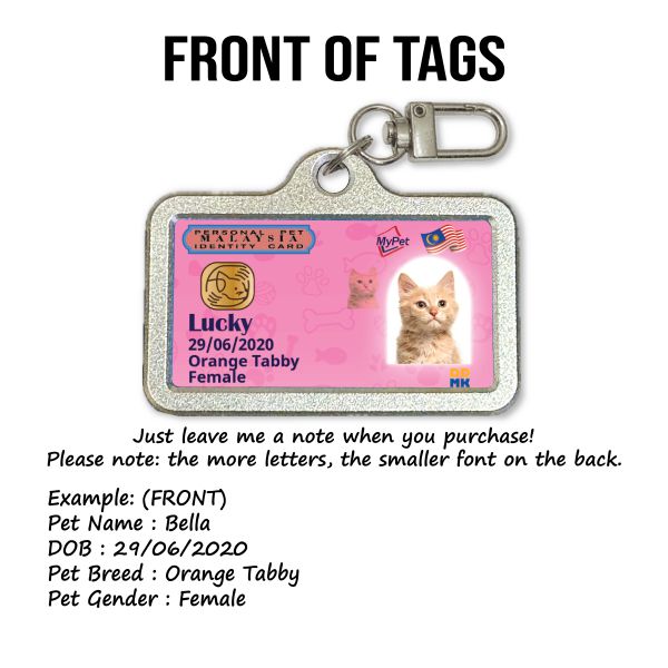 DDMK Tags for LOVE-Malaysia ID pink (MYT002)