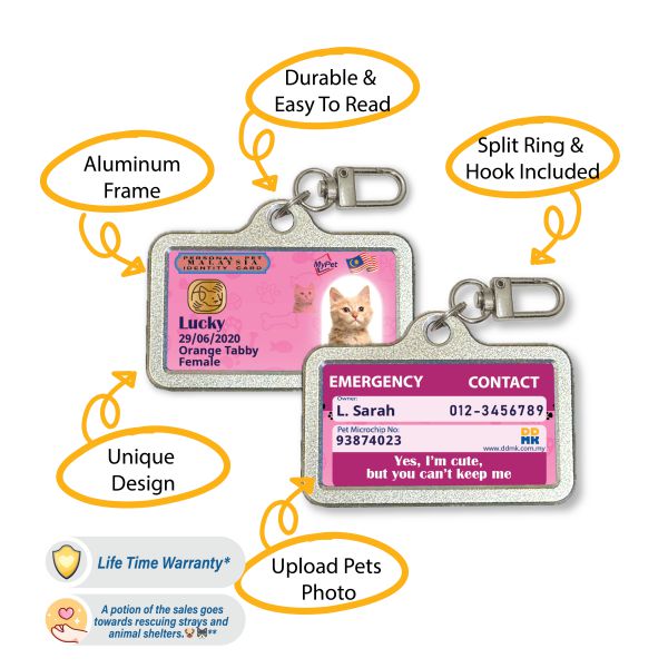 DDMK™ Tags for LOVE™- Malaysia ID pink