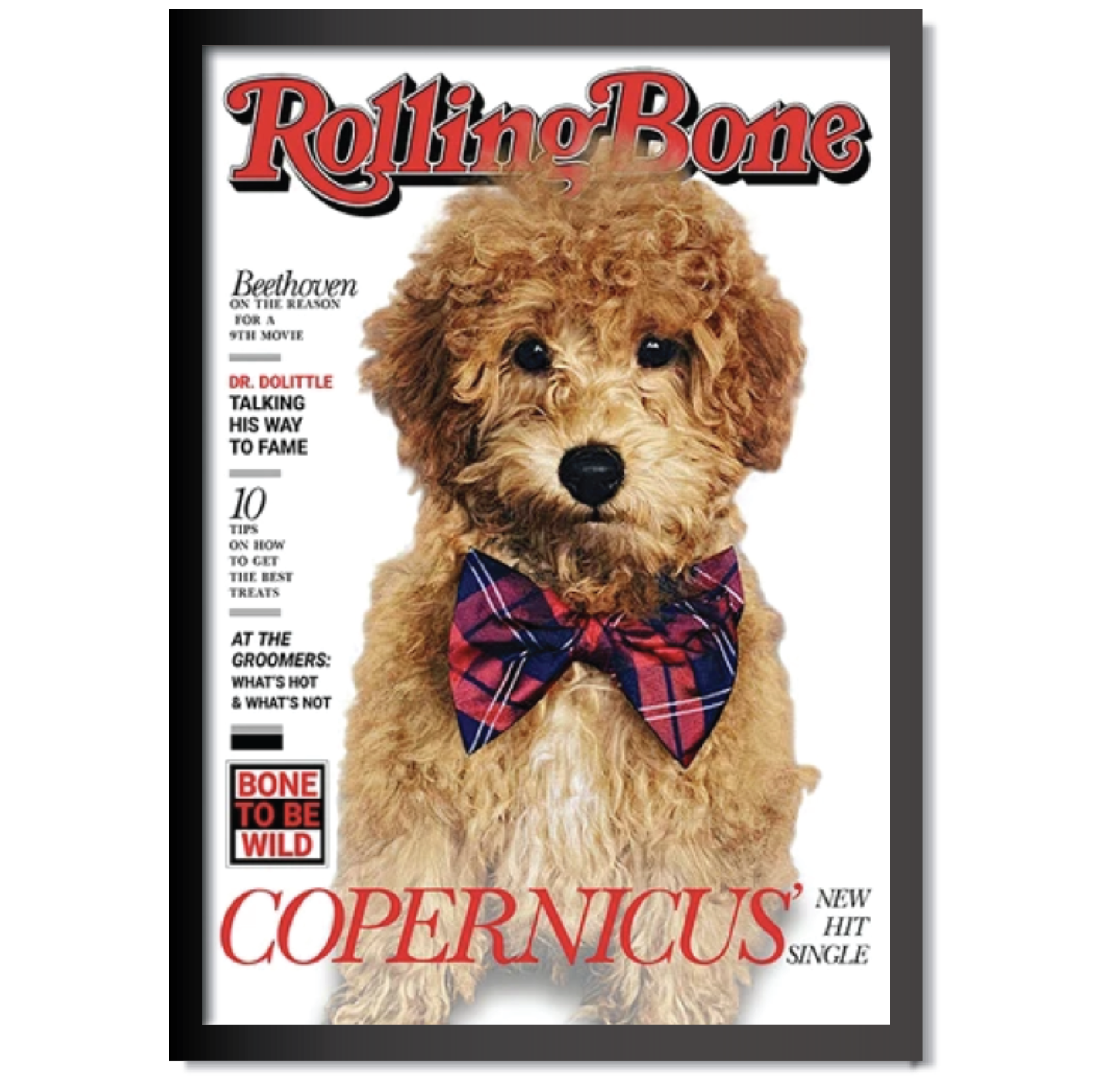 DDMK Personalized Magazine Cover Pet Portrait M005