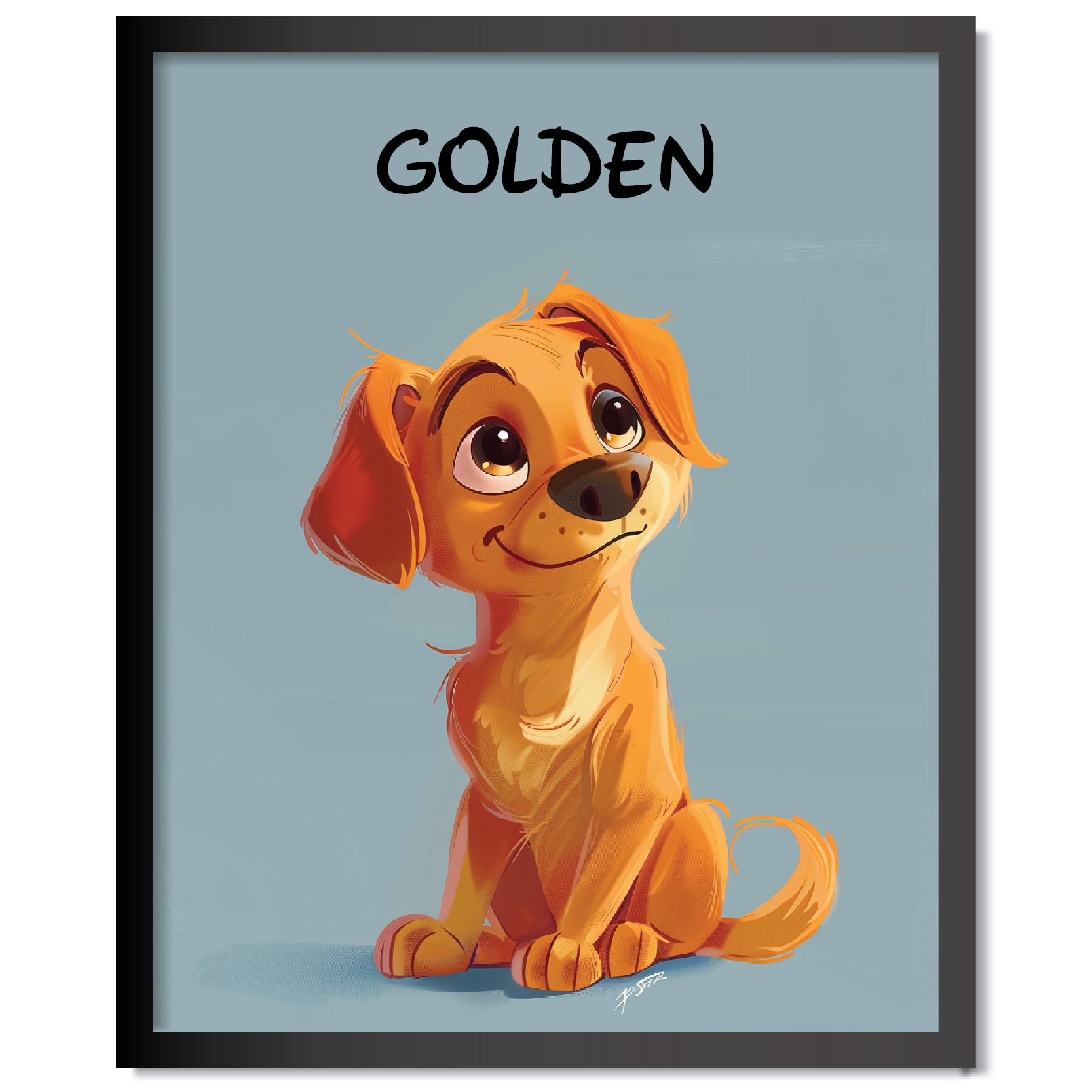 DDMK Cartoon Style Pet Portrait C004