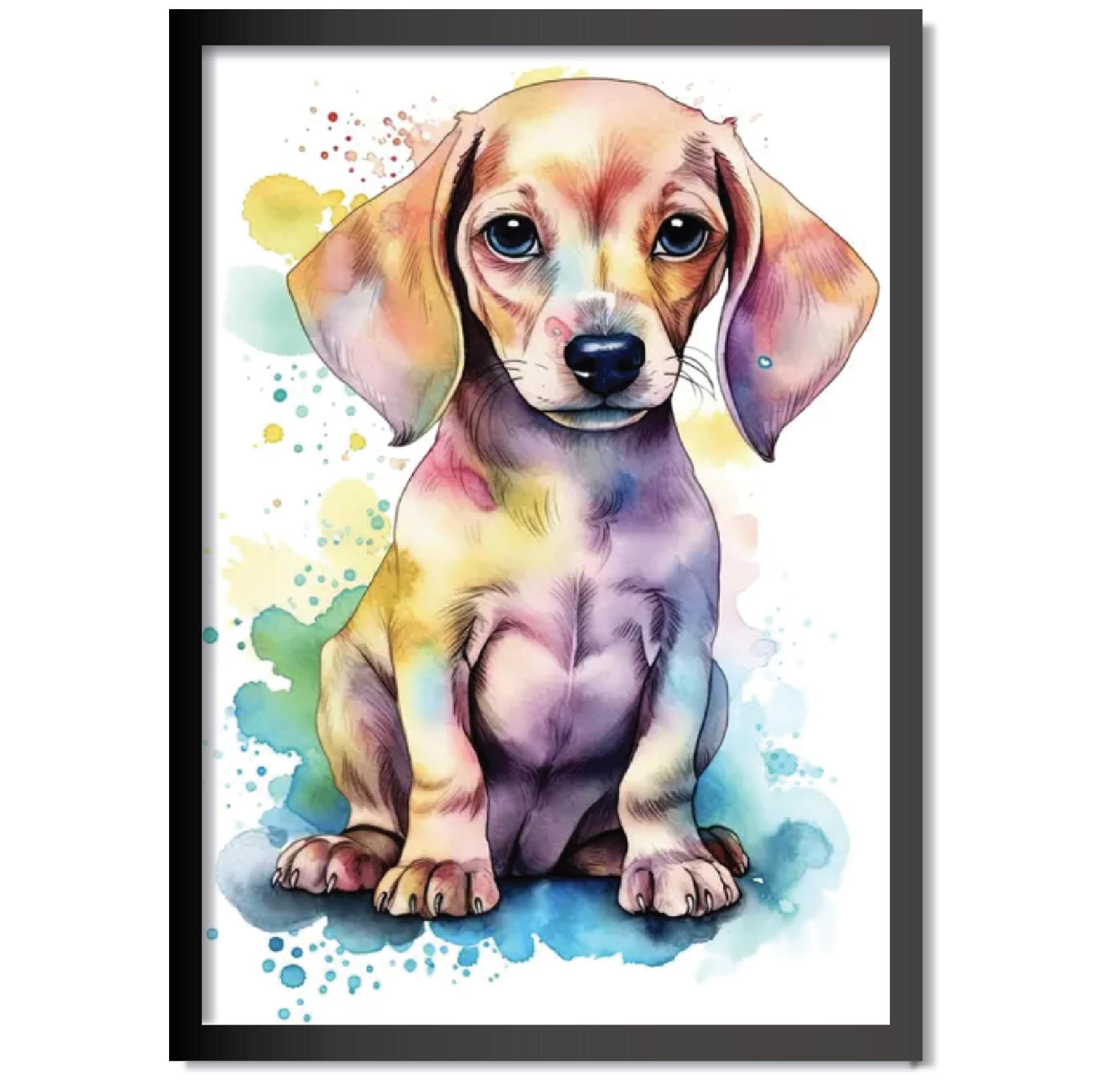 DDMK Watercolour Style Pet Portrait W022