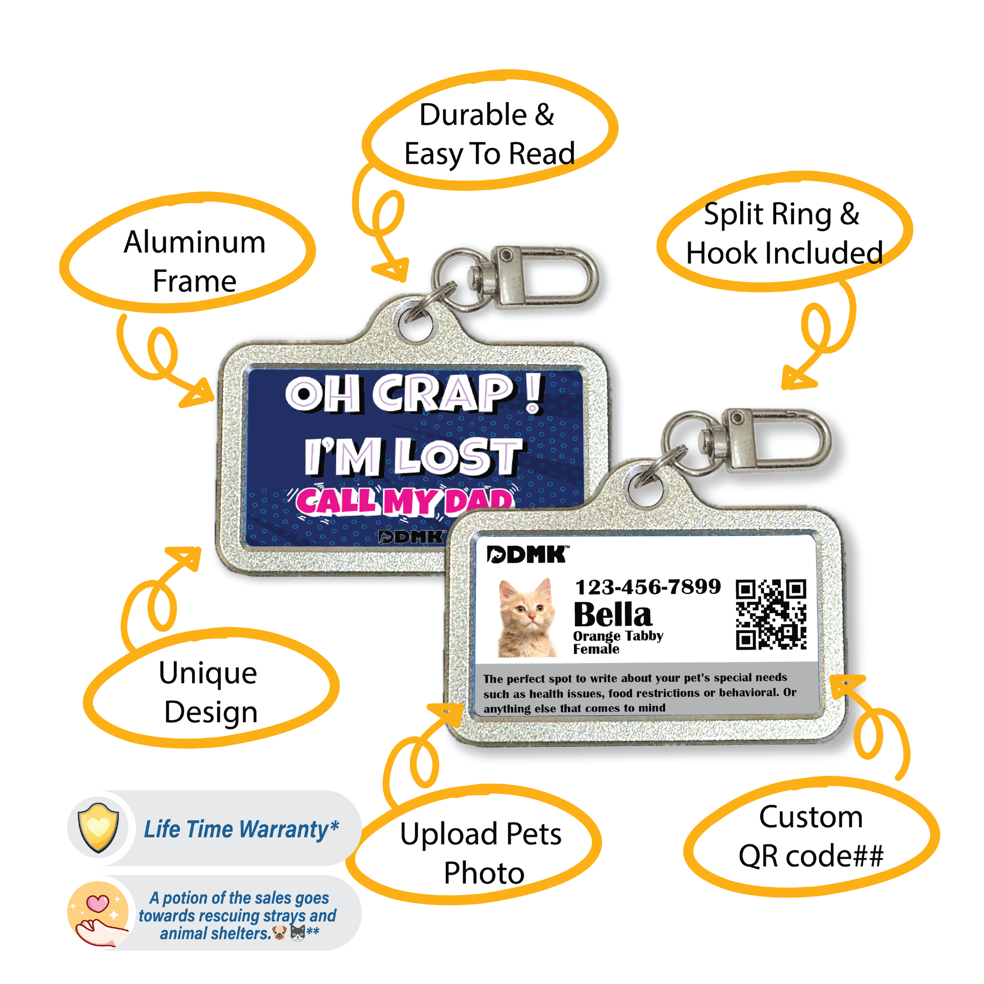 DDMK™ Tags for LOVE™- Oh Crap! I'm Lost Call My Dad