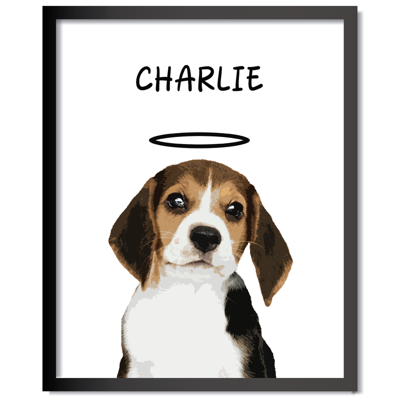 Personalized Digital Pet Memorial Portraits