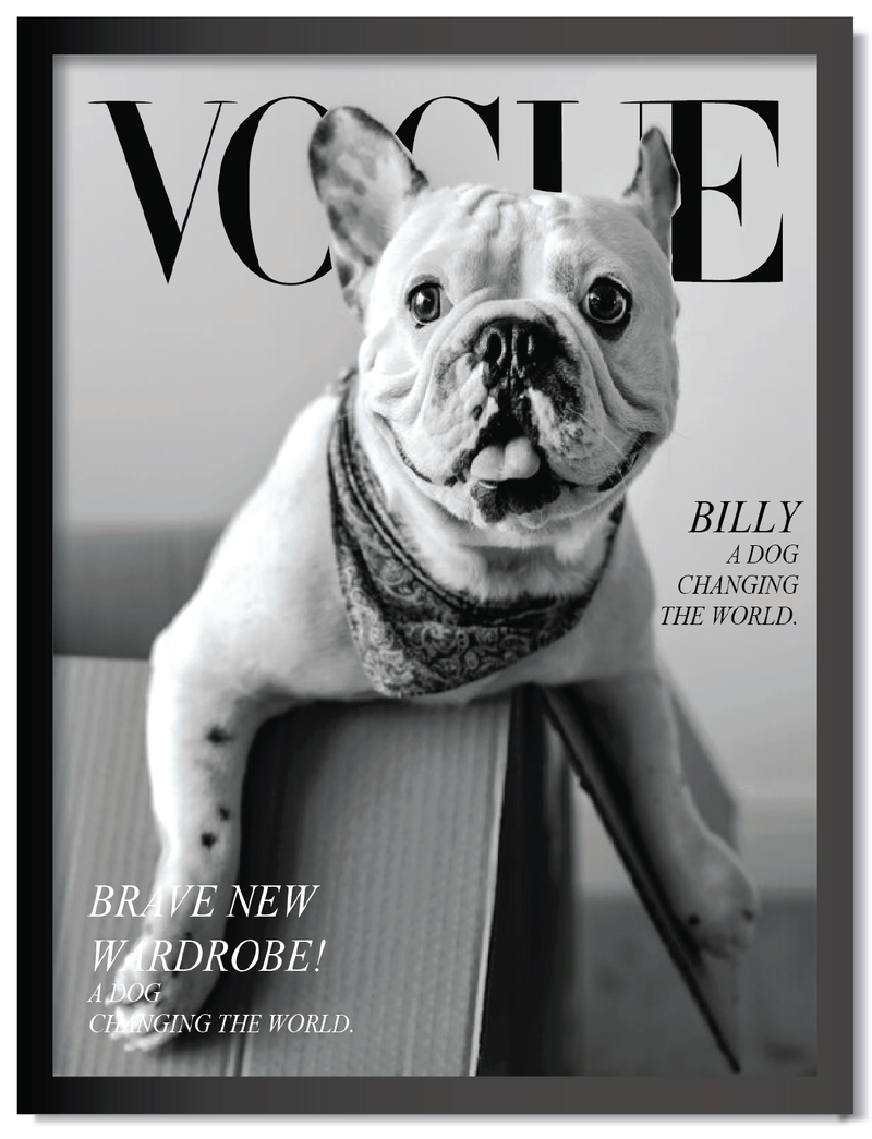 DDMK Personalized Magazine Cover Pet Portrait M010