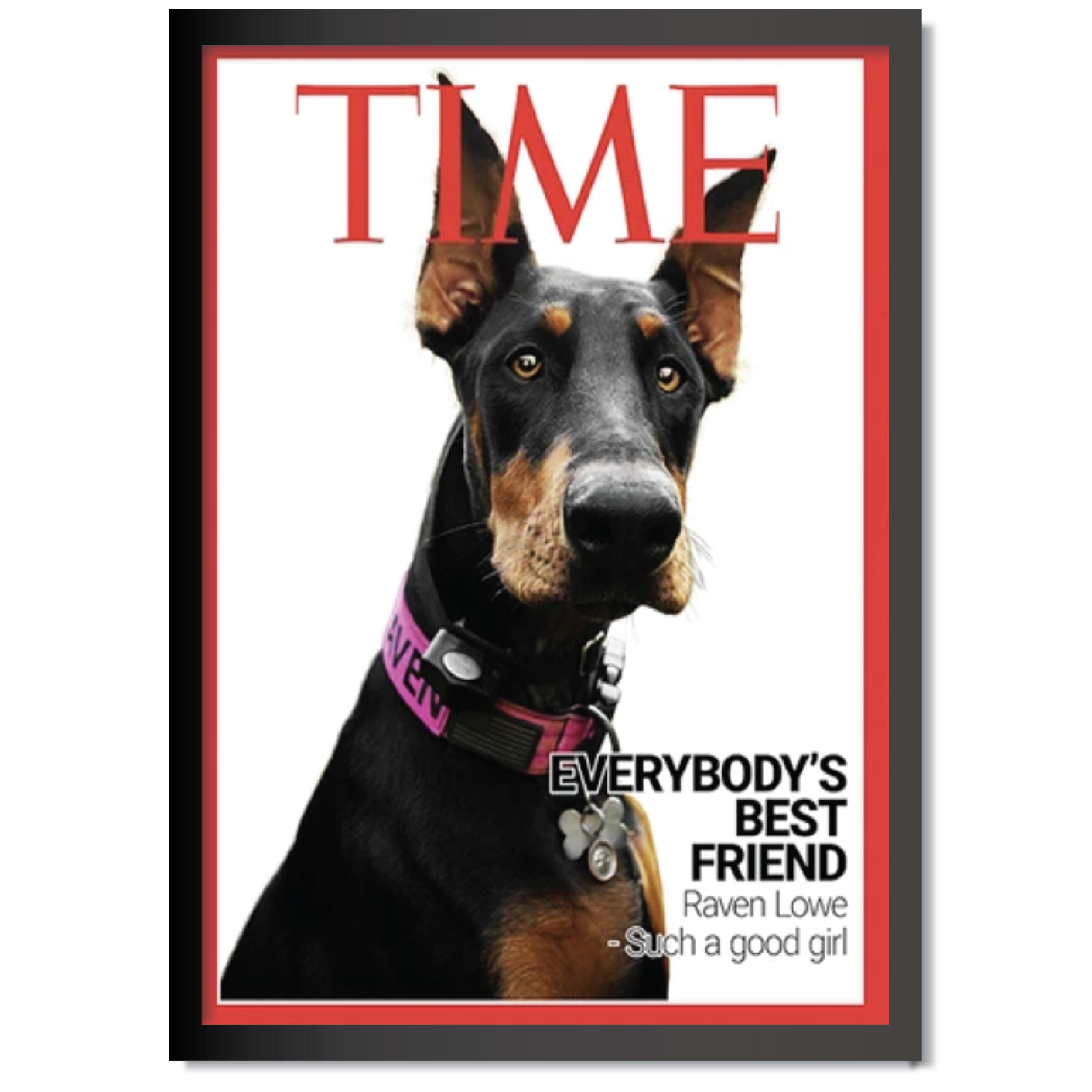 DDMK Personalized Magazine Cover Pet Portrait M005