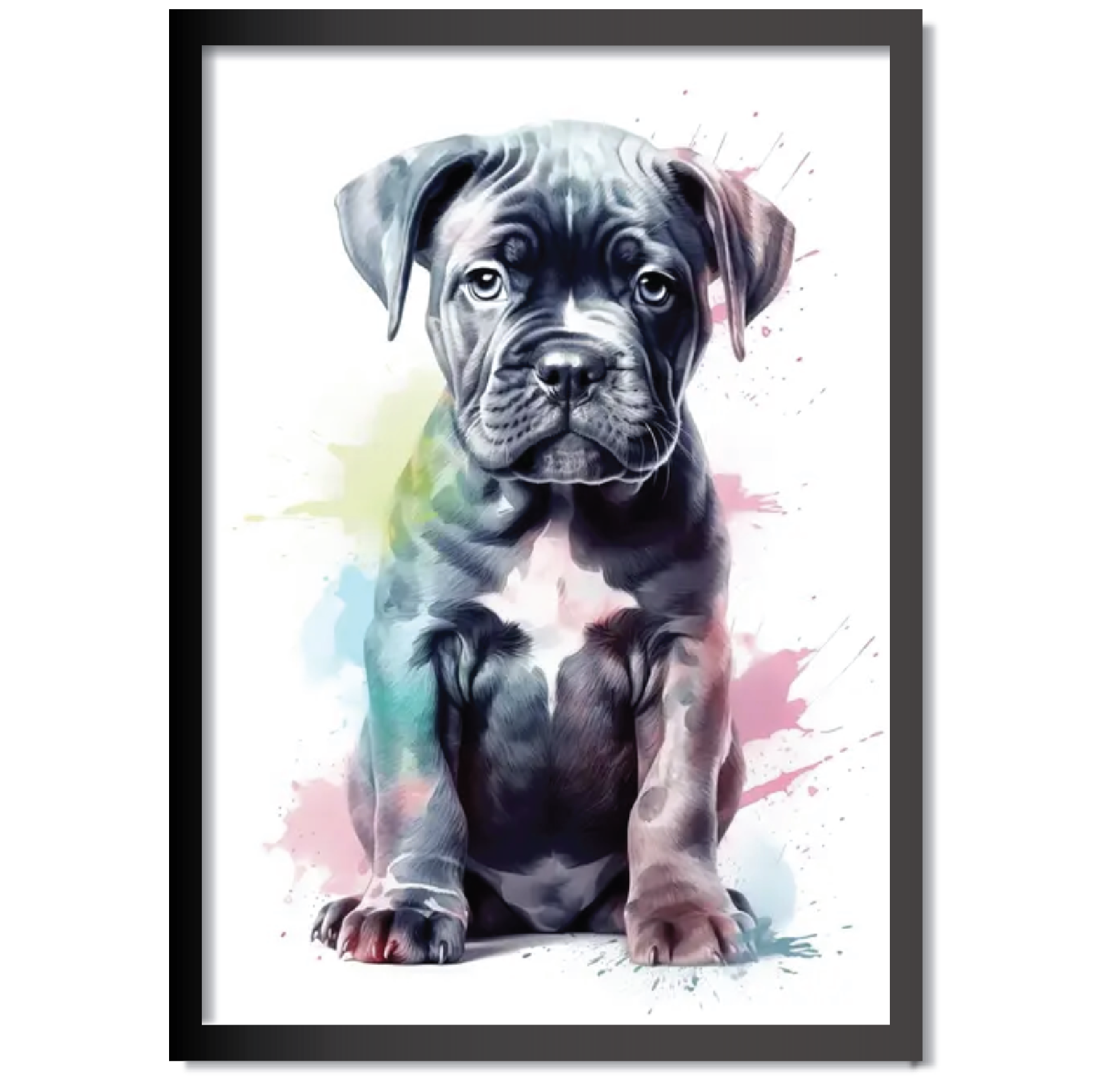 DDMK Watercolour Style Pet Portrait W011