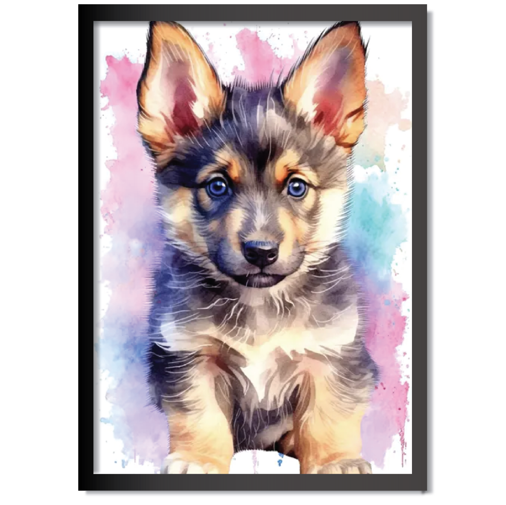 DDMK Watercolour Style Pet Portrait W028