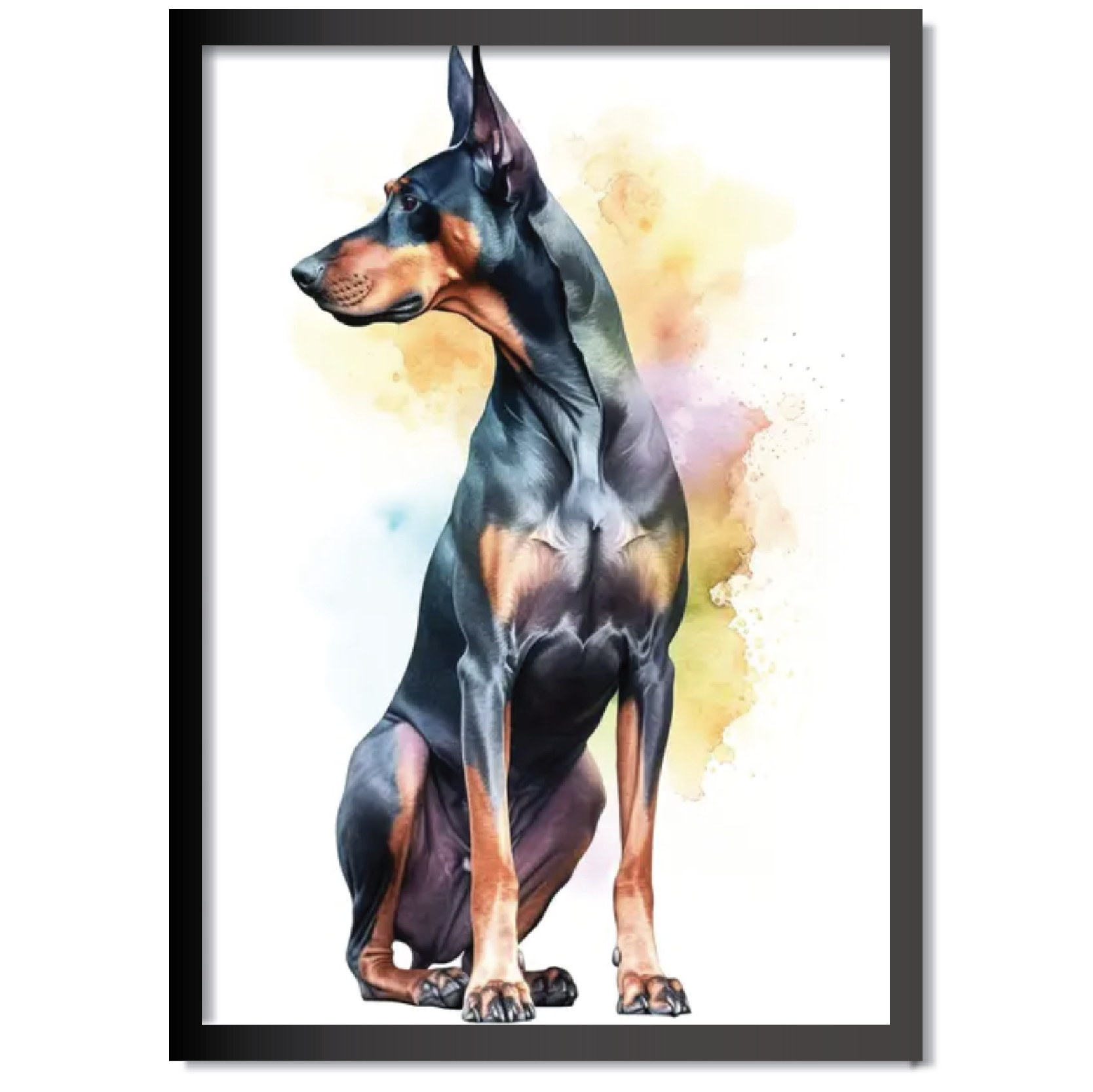 DDMK Watercolour Style Pet Portrait W019