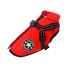 DDMK™ Waterproof Winter Dog Jacket™ - With Built-In Harness